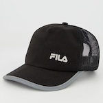 Boné Aba Curva Fila Trucker Fast - Snapback - Adulto PRETO