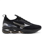 Tênis Mizuno Wave Invictus 4 - Masculino PRETO/OURO