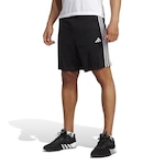 Shorts adidas Essentials Piquet 3-Stripes - Masculino PRETO/BRANCO