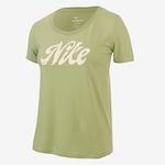 Camiseta Nike Dri-Fit Script - Feminina VERDE