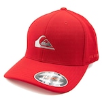 Boné Aba Curva Quiksilver Chrome Wedling Logo - Fechado - Adulto VERMELHO