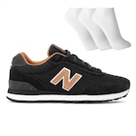 Tênis New Balance 515 V2 + 3 Pares de Meias - Feminino PRETO/MARROM