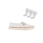 Tênis Redley Originals + 3 Pares de Meias - Unissex BRANCO