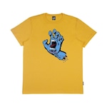 Camiseta Santa Cruz Screaming Hand Front - Masculina AMARELO