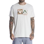 Camiseta Rvca Balance Box Plant Sm24 - Masculina Off White