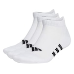 Kit Meia Cano Baixo adidas Performance - 3 Pares - Unissex BRANCO