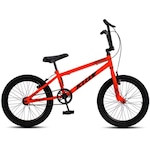 Bicicleta aro 20 Krw Bmx Cross - V-Brake - sem Marchas - Infantil LARANJA/PRETO