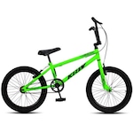 Bicicleta aro 20 Krw Bmx Cross - V-Brake - sem Marchas - Infantil VERDE/PRETO