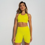 Top Fitness sem Bojo Honey Be Nadador Skin - Feminino AMARELO