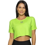 Camiseta Cropped Run More Active - Feminina VERDE