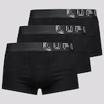 Kit Cuecas Sunga Lupo Big Logo - Adulto - 3 unidades PRETO