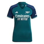 Camisa do Arsenal 3 23/24 adidas - Feminina VERDE