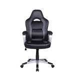 Cadeira Gamer Pelegrin Pu Pel-3007 PRETO/CINZA