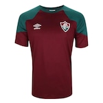 Camiseta do Fluminense 2023 Umbro Grená Concentração - Masculina VINHO