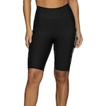 Bermuda de Ciclista Run More Active - Feminina PRETO/ROSA