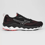 Tênis Mizuno Wave Way 3 - Masculino PRETO/VERMELHO