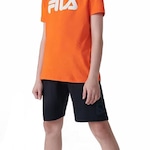 Bermuda Fila Basic Letter - Infantil PRETO