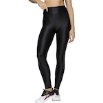 Calça Legging Run More Shine Tule - Feminina PRETO