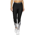 Calça Legging Run More Color Band - Feminina PRETO/BRANCO