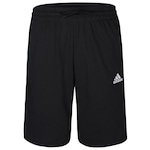 Bermuda adidas Essentials 3 Stripes - Masculina PRETO/BRANCO