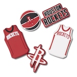 Jibbitz Nba Houston Rockets - 5 Unidades - Unissex BRANCO