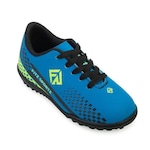 Chuteira Society Fitz Sportz Fs23-121 - Infantil Azul/Verde