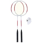 Kit de Badminton Hyper Júnior Lazer: 2 Raquetes + 2 Petecas - Infantil VERMELHO