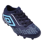 Chuteira de Campo Umbro Velox Jr - Infantil AZUL ESC/BRANCO