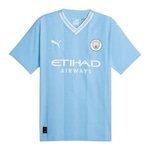 Camisa Manchester City 23/24 Puma Home Authentic Jersey - Masculina AZUL