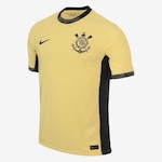 Camisa Corinthians III 2023/24 Nike Jogador - Masculina Amarelo/Preto