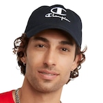 Boné Champion Washed Relaxed Big C Script - Strapback - Adulto AZUL ESCURO