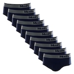 Kit de Cuecas Slip Mash Microfibra sem Costura - 10 Unidades - Masculina AZUL ESC/AZUL