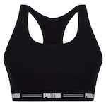 Top Nadador com Bojo Puma Cotton - Feminino PRETO