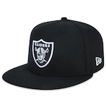 Boné Aba Reta New Era 59Fifty Fitted Nfl Las Vegas Raiders Core - Fechado - Masculino PRETO