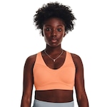 Top Fitness com Bojo Under Armour Smartform Evolution Mid - Feminino LARANJA