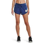 Shorts Under Armour Project Rock Terry - Feminino AZUL