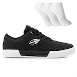 Tênis Mormaii Urban Pulse + 3 Pares de Meias - Masculino PRETO/BRANCO