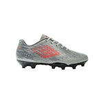 Chuteira de Campo Umbro Fast - Infantil PRATA/LARANJA