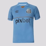 Camisa do Santos Goleiro 2023 Umbro - Masculina AZUL