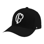 Boné do Corinthians Supercap Cp Basic Oficial - Strapback - Adulto PRETO