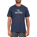 Camiseta Rip Curl Icon Palm - Masculina AZUL ESCURO