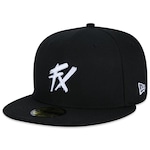 Boné Aba Reta New Era 59Fifty 3C Games Fluxo - Fechado - Masculino PRETO