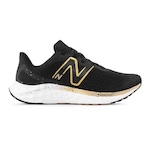 Tênis New Balance Fresh Foam Arishi V4 - Feminino PRETO/OURO