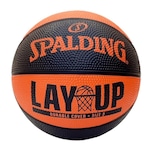 Mini Bola Basquete Spalding Lay-Up LARANJA/PRETO