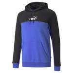 Blusão de Moletom com Capuz Puma Ess Block X Tape Hoodie - Masculino PRETO