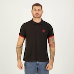 Camisa Polo do Flamengo Futfanatics Render - Masculina PRETO