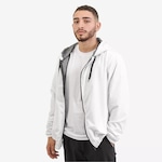 Jaqueta Corta Vento com Capuz New Fox Impermeável Tela Proteção - Masculina BRANCO