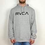 Blusão de Moletom com Capuz Rvca Fechado Big - Masculino CINZA