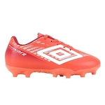 Chuteira de Campo Umbro Thunder - Infantil LARANJA/VERMELHO