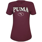 Camiseta Puma Squad Graphic - Feminina VINHO